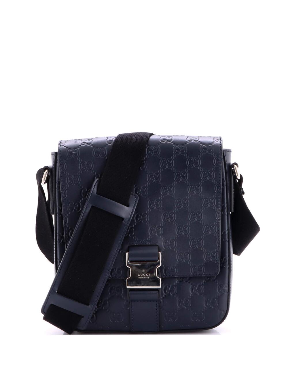Buckle Flap Messenger Bag Guccissima #259490G77B